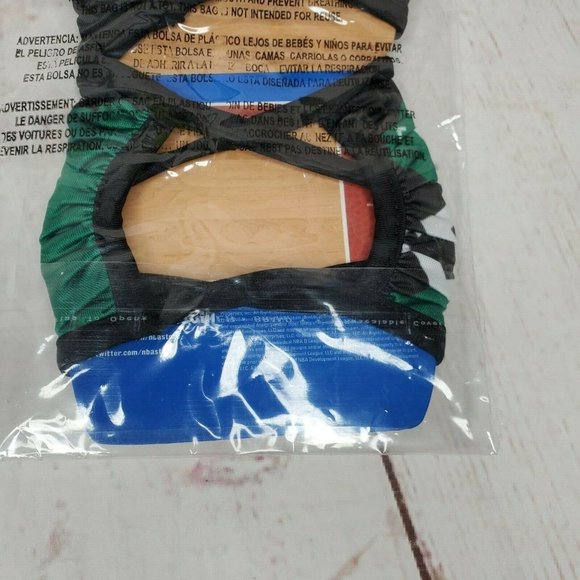 NBA Celtics Mask 2 Piece Reusable Face Covering Youth OS 4-7 - Picture 8 of 11